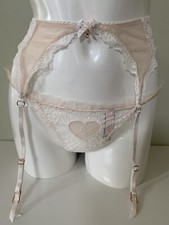 NEW Victoria's Secret Dream Angels Bridal Garter Belt  Thong Set White S