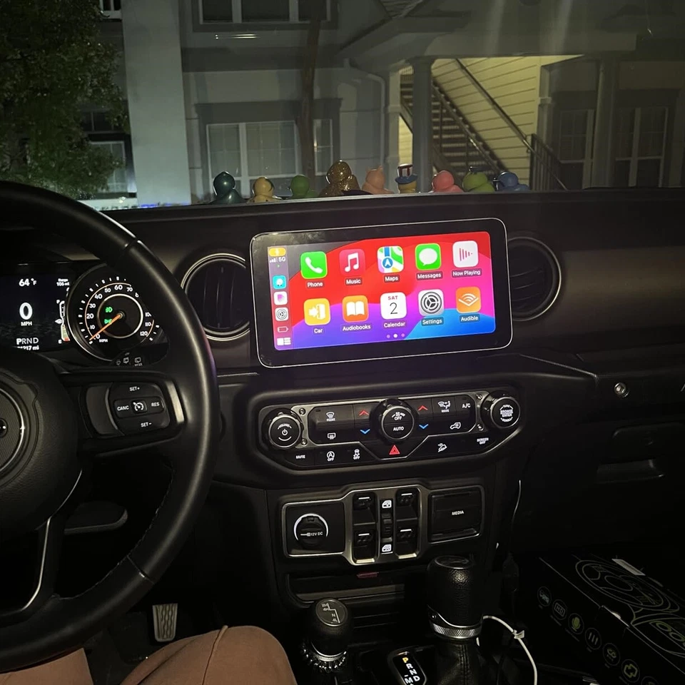 para Jeep Wrangler JL Gladiator 2019-2023 rádio estéreo carro Carplay Android15 64GB - Imagem 4 de 4