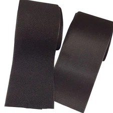 BLACK 4" Sew-on Hook & Loop Tape Set SOLD BY THE FOOT (12 inch) ~ SHIPS FROM USA