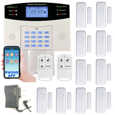 Wireless Cellular Alarm System w/ Chime for House, Call, Text, & Smart Phone App
