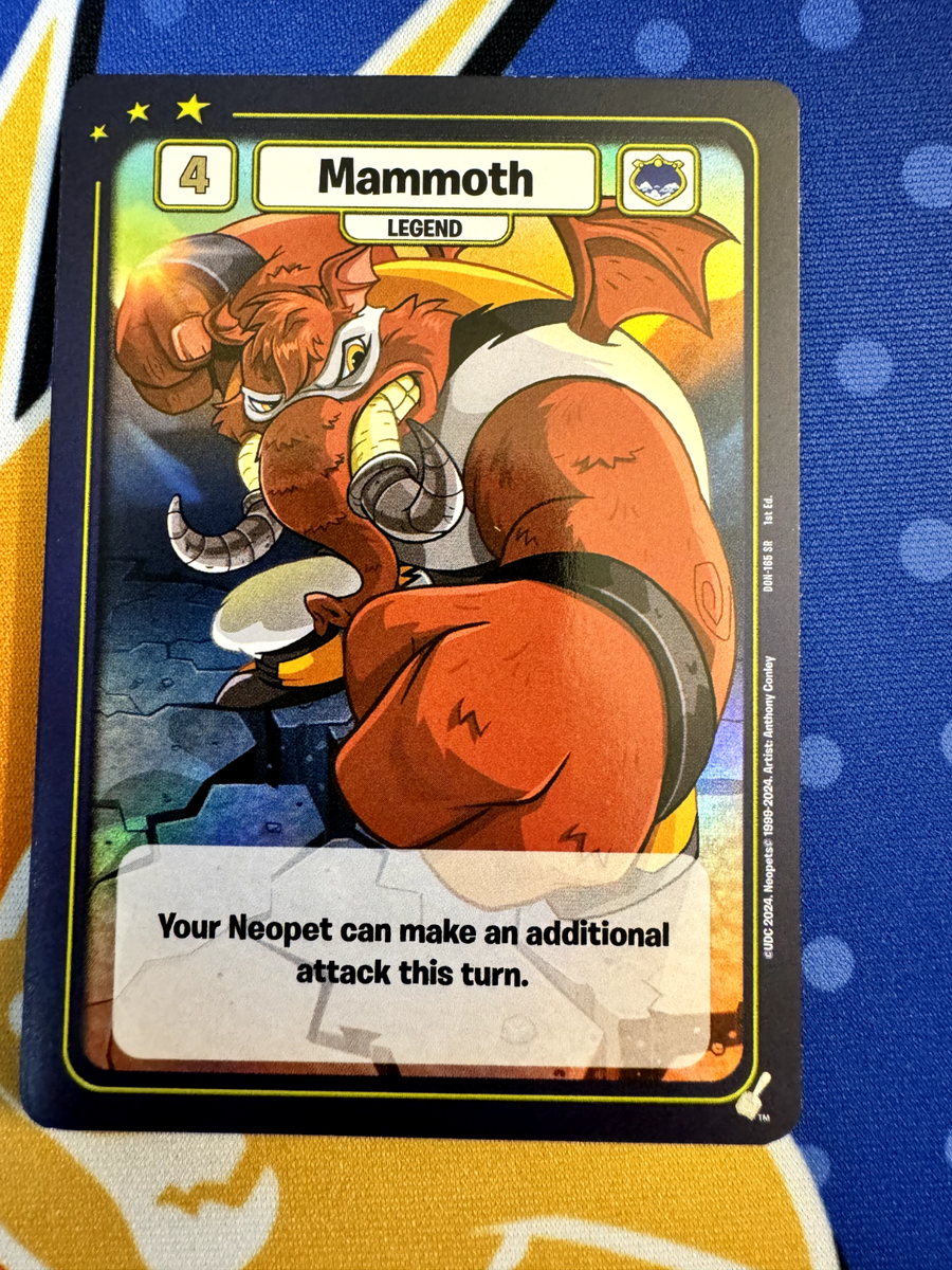 Neopets Battledome TCG Mammoth 1st Edition SR | eBay