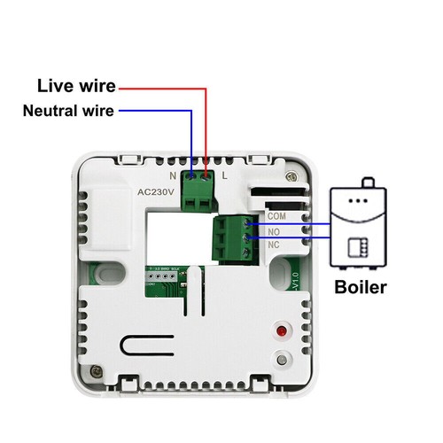 Tuya Wifi Programmable Smart Wireless Room Thermostat With RF Re-ceiver FSK-WIFI - Picture 8 of 12