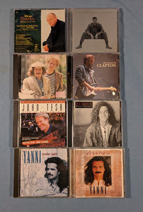 Jewel cases with Original Cover Liners from Albums and Movies; Lot of 24 Cases