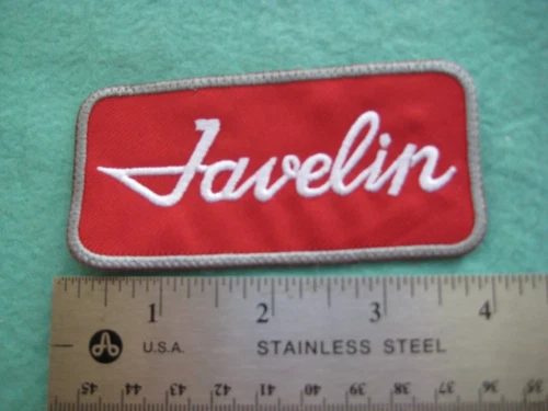 AMC Javelin Racing Service  Parts Dealer   Uniform Hat Patch
