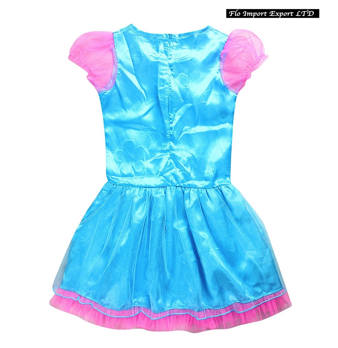 Trolls Poppy Vestito Bambina Carnevale Maschera Cosplay Girl Dress