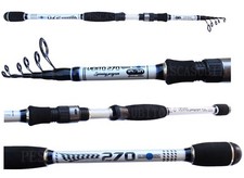 Canna Pesca Spinning Vento 2.70m 10-30g Carbonio Trota Bass Spigola Travel