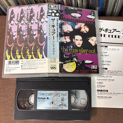 CURE キュア VHSテープ THE CURE Play Out JAPAN VHS VIDEO TAPE JIVR-69101 INSERT + STICKER
