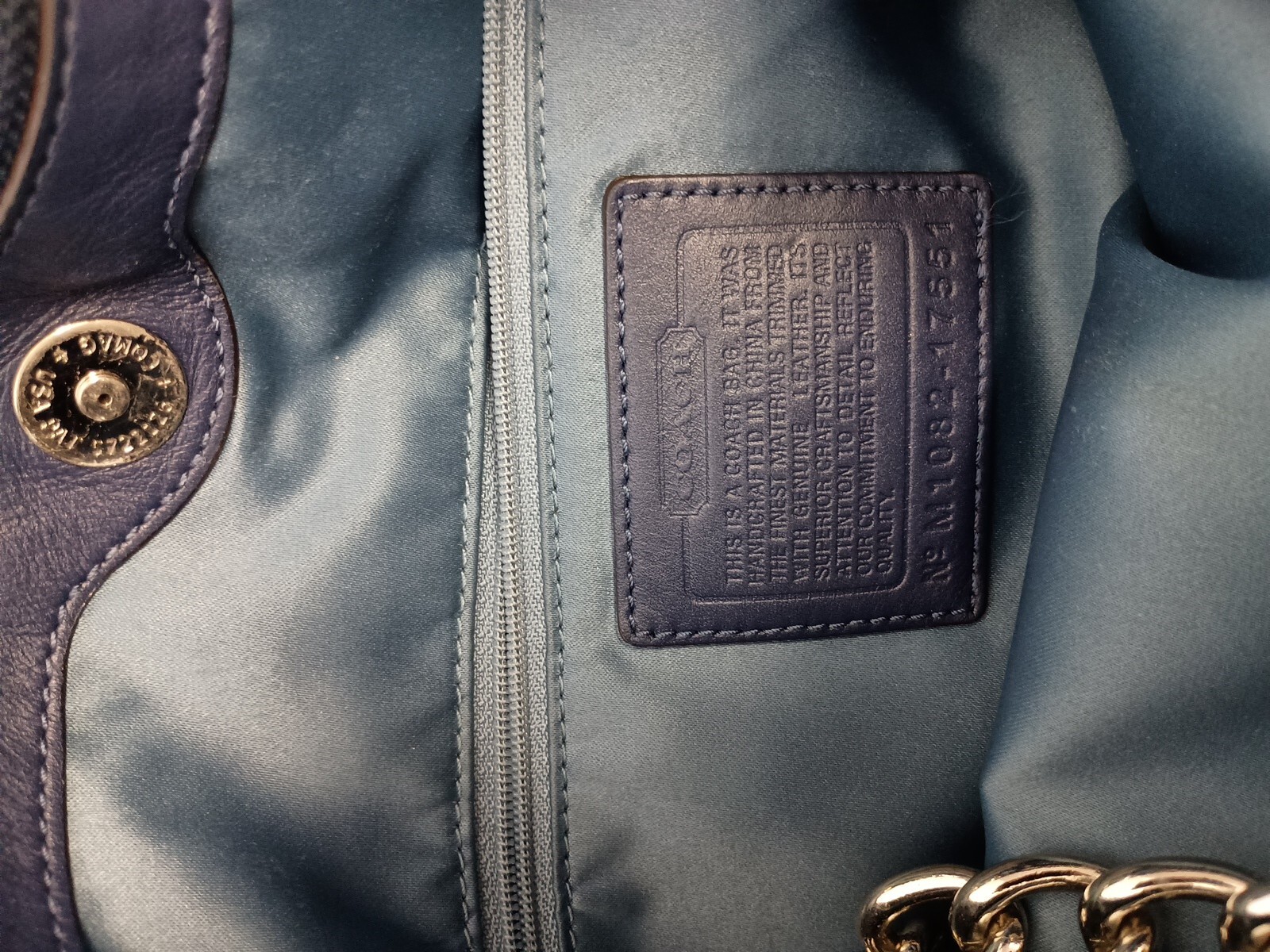 Coach Bag Exotic Embossed Python Leather Sierra C… - image 7