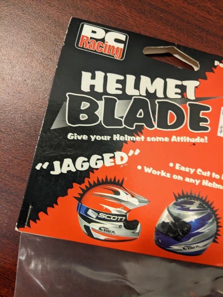 Casco de carreras PC Blade Mohawk Jagged negro #2234 Foto 2 de 3