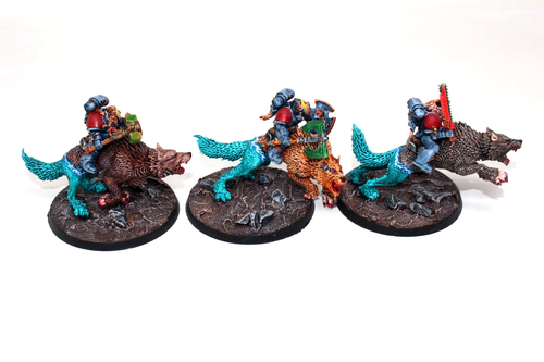 Warhammer Space Wolves Thunderwolf Cavalry Well Painted JYS5 - Picture 2 of 4