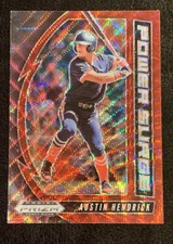 2020 Prizm Draft Picks AUSTIN HENDRICK #PDP167 Power Surge Red Wave Prizm - Reds