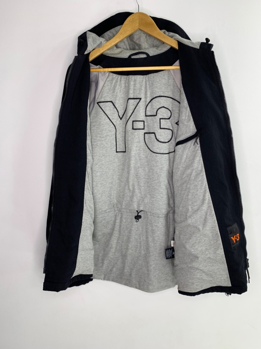 ジャケット・アウター yohji yamamoto Y-3 pour homme Y-3 x Adidas Men's Blue Denim Jeans Biker Jacket Medium