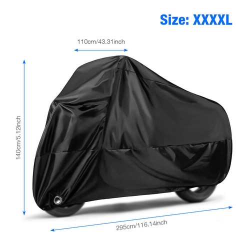 Motorrad Abdeckplane XXXL Für Triumph Thunderbird LT/ Storm Sw-bl
