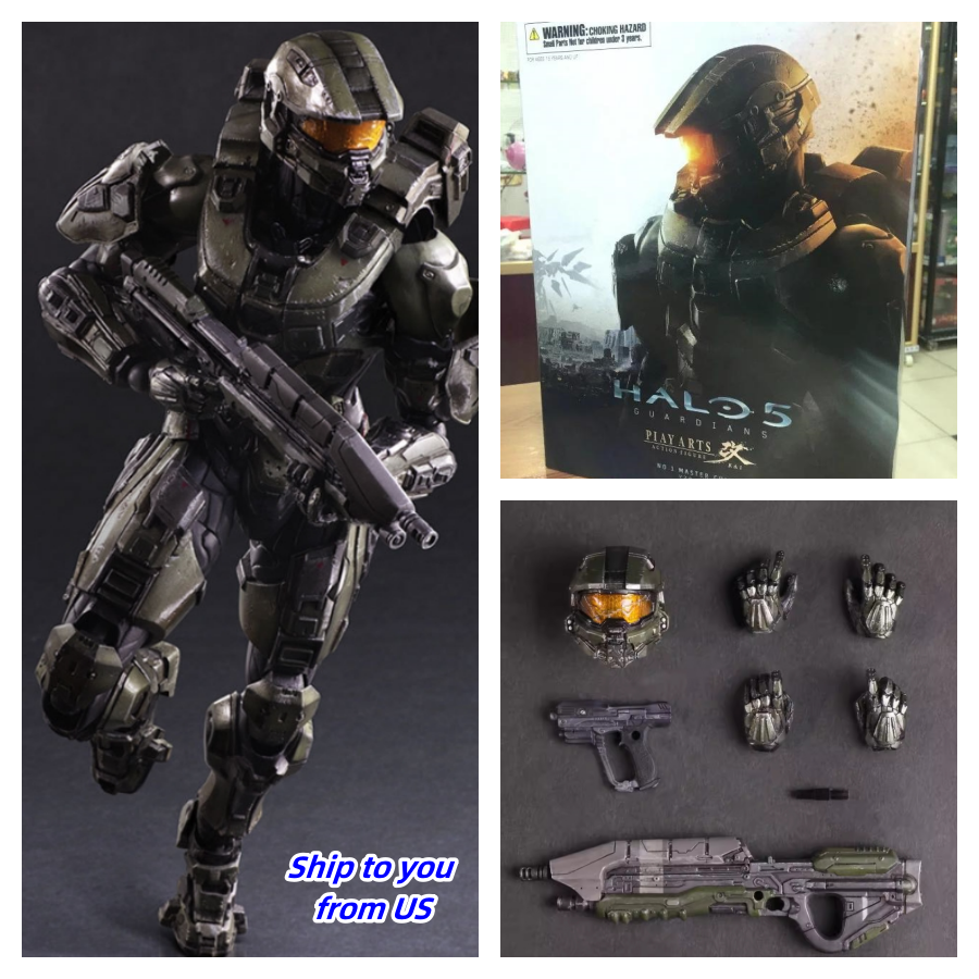 【訳あり】 PLAY ARTS改 HALO5 GUARDIANS マスターチーフ Halo 5: Guardians Play Arts Kai Master Chief (Completed