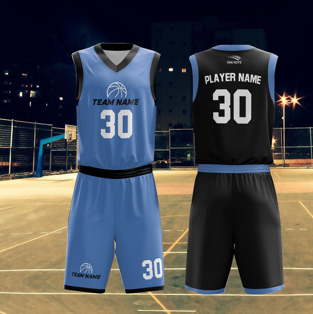 20 Basketball Jersey Plus Short Set Custom Name Number Logo