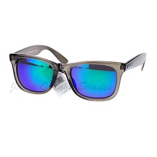 KUSH Fashion Sunglasses Multicolor Mirror Lens Gray Rectangular Frame