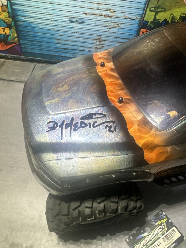 Rcsparks 1/10 “The Beast 2” Axial Scx10 Signed Truck No Remote With Signed Parts - Image 3 of 4