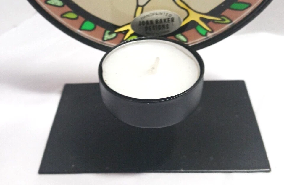 Joan Baker Designs Vitral Pintada a Mano Tealight Votiva Con Colorido... Foto 4 de 4