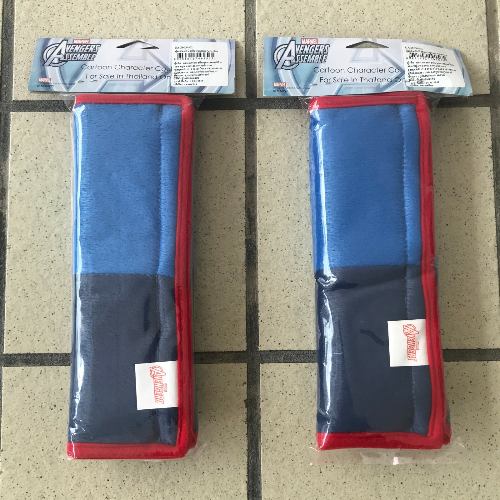 Captain America Marvel The Avengers Car 2 Pcs Seat Belt Shoulder  