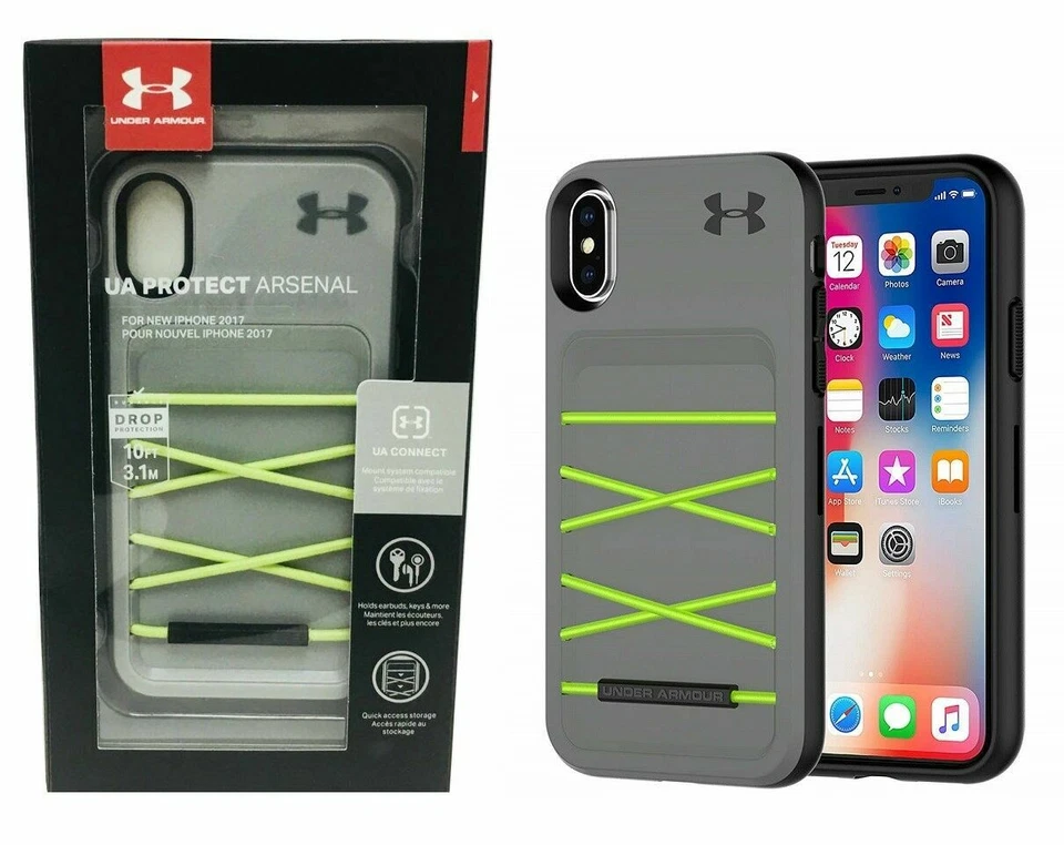 Capa telefone durável Under Armour UA Protect Arsenal Apple iPhone X / XS - Cinza - Imagem 4 de 4