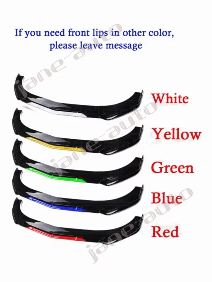 For Volvo C70 Glossy Yellow Front Bumper Splitter Spoiler Lip Body Kit Protector Foto 3 de 4