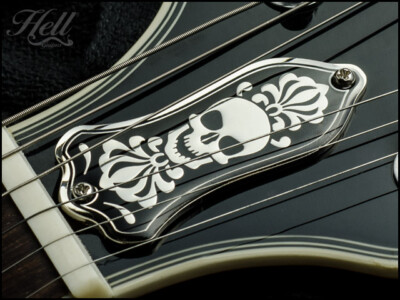 ''BoneHead'' 2-Hole Truss Rod Cover. Fits most Gibson  LP, SG style guitars.