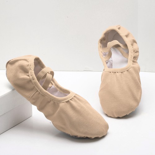 Girls Soft Sole Ballet Shoes for Womens Dance Shoes Yoga Slippers Training Shoes - Picture 10 of 44