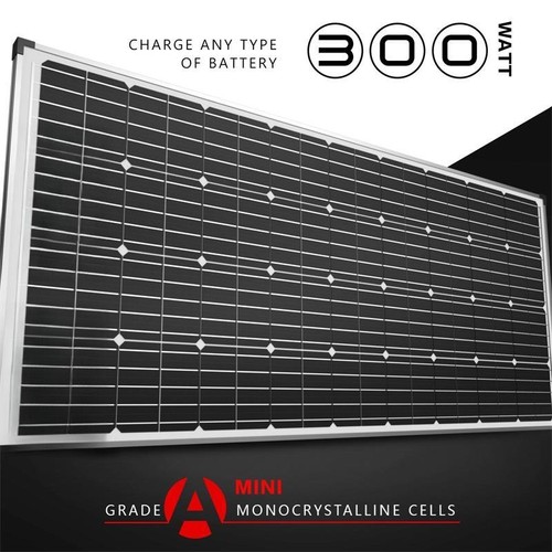 300W 12V Mono Solarpanel Starres Solarpanel Photovoltaikmodul Solarpanelkabel - Bild 1 von 14