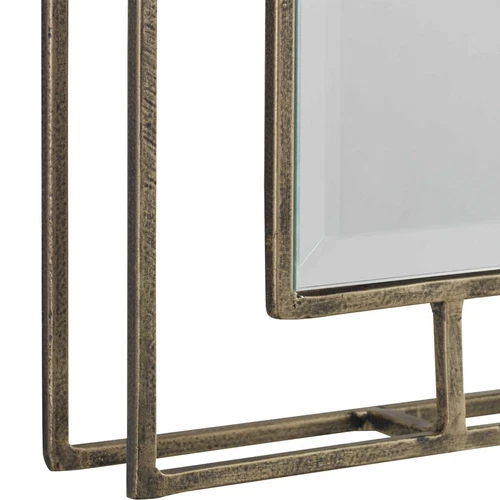 TWO RUTLEDGE MODERN XXL 30" DESIGNER INSPIRED METAL WALL MIRROR UTTERMOST 07082 - Picture 3 of 4