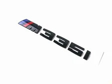 Gloss Black Style for 3 M335i Badge Rear Trunk Tailgate Emblem Decal Sticker