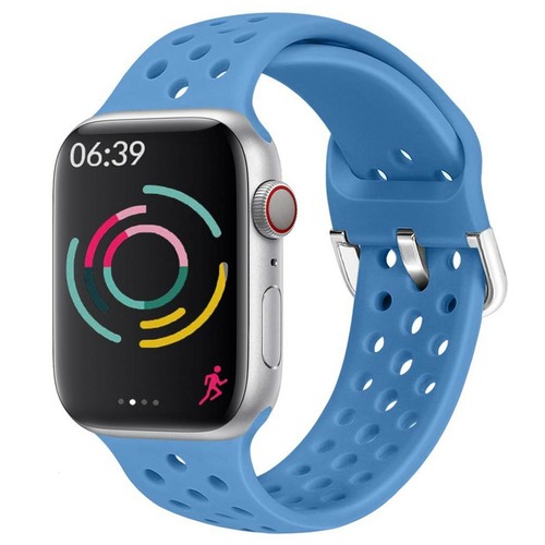 Silicone Strap for Apple Watch Band 44mm 42mm 40mm 38mm. Soft, Light Sport Band. - Picture 30 of 33