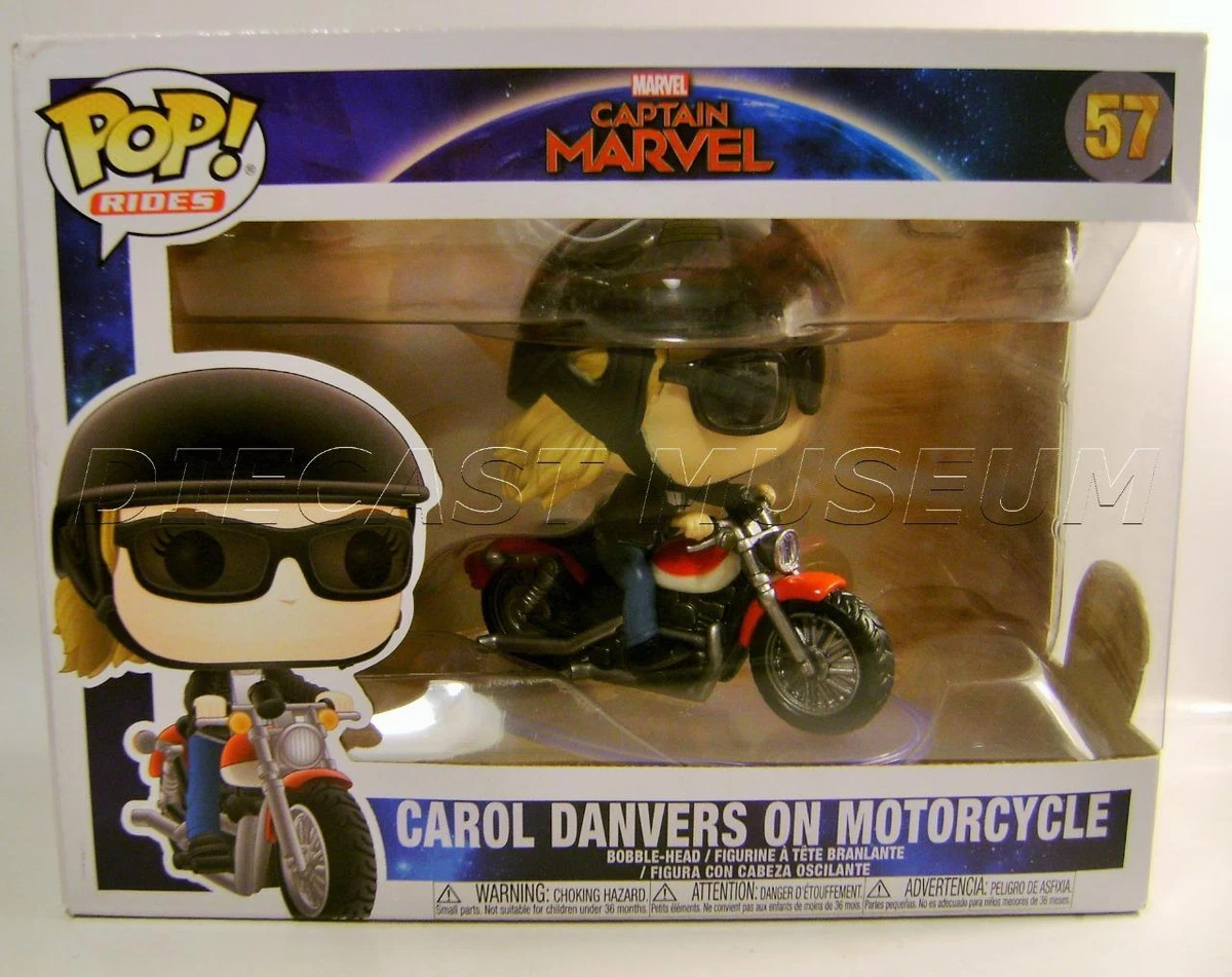CAROL DANVERS ON MOTORCYCLE CAPTAIN MARVEL FUNKO POP RIDES 57 2022