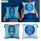 Mascarade Blue Quality Design Filled Cushion 40 x 40 cm by Bedding House