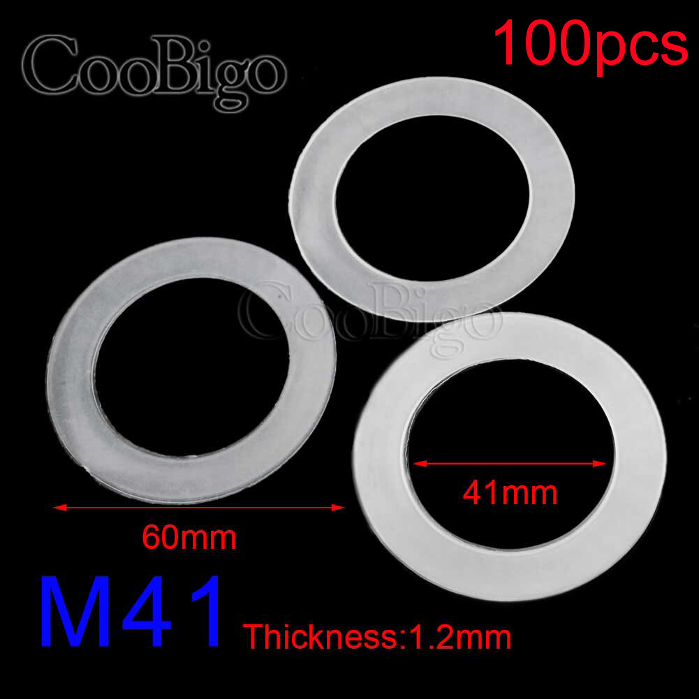 Etaclover Zkenshan-Rondelle Scanalate Anello Di Guarnizione In Plastica For Lavatrice Piatta In Nylon Bianco Nero - Foto 3