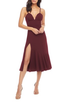 rose gold strappy sequin straight neck bodycon dress Kayleen 2 / Goddess EZAssembly Dry clean only Eloquii Casual Midi Dress Color:Royal Blue*