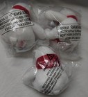 FIVE (5) NEW Coca Cola Coke Mini Plush Polar Bear Holiday Red Scarf 4” Stuffed — photo 3