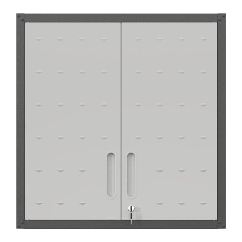 Metal Wall-Mounted Tool Storage Cabinet w/Locking Door&1 Shelf for Garage Ware