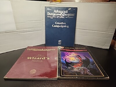 AD&D D&D Player's Option: Skills & Powers Wizard's Handbook Creative Campaigning