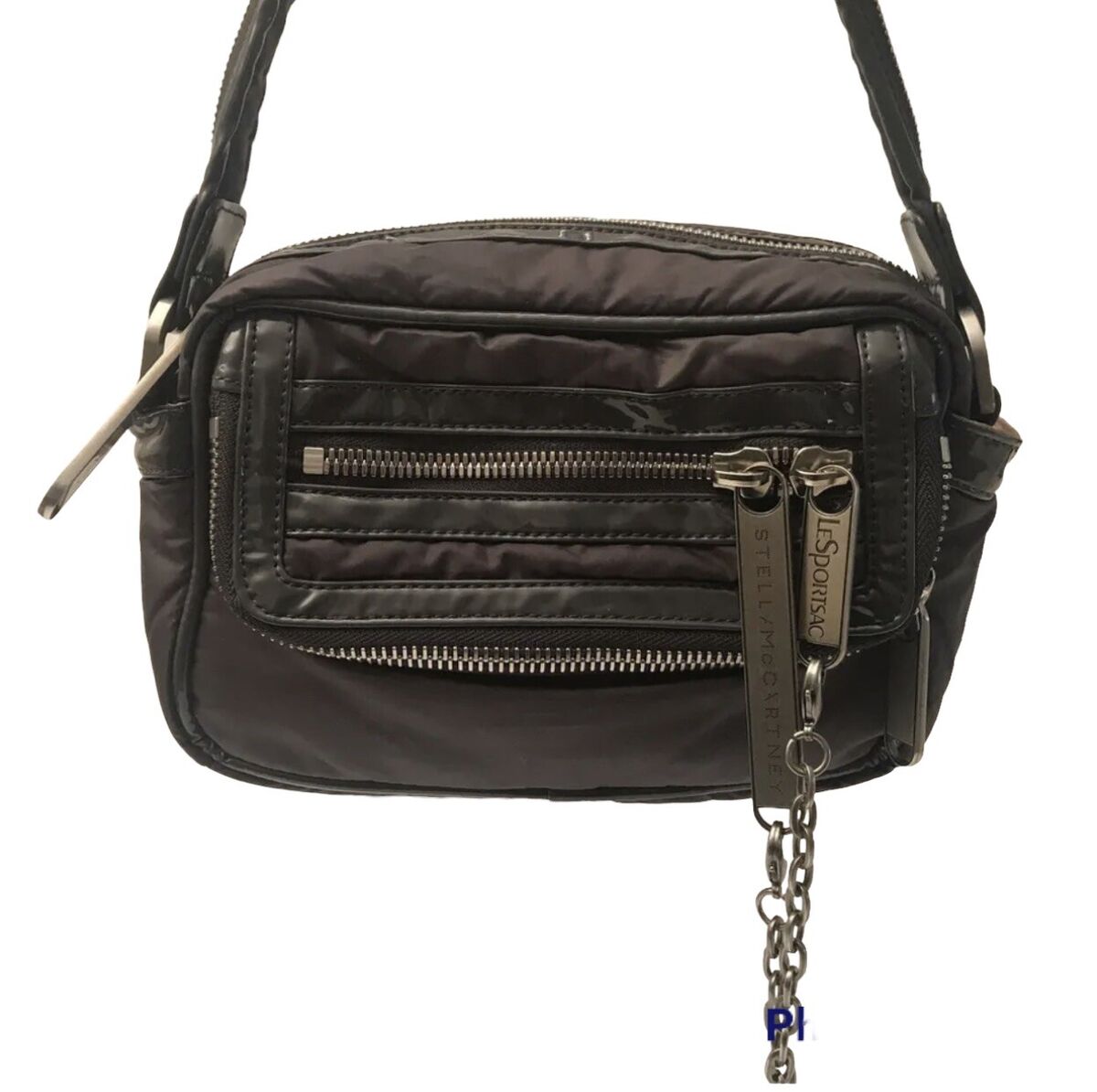 LESPORT SAC Authentic “STELLA MCCARTNEY” Zipper Bag EUC Rare LESPORT SAC Authentic “STELLA MCCARTNEY” Zipper Bag EUC Rare
