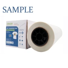 Sample CALCA 13in x 32.8ft DTF Transfer Film Premium Roll Warm Peel CA pick up