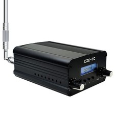 BaseWish 7W 1W Long Range FM Transmitter with LCD  Small, black or white