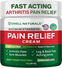 Pain Relief Cream for Muscles Joints and Back 7 Ounce