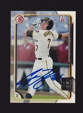 2015 BOWMAN #9  Casey Hughston  PITTSBURGH PIRATES  SIGNED AUTOGRAPH AUTO COA