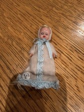 Celluloid Doll MINIATURE Italy SLEEPY EYE BABY