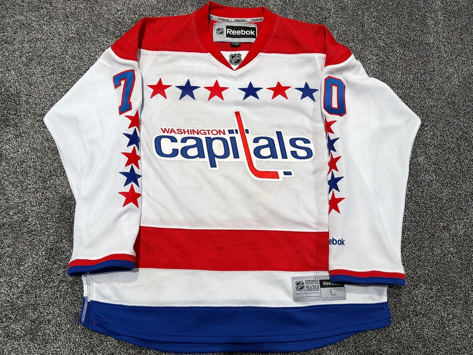 BRADEN HOLTBY Washington Capitals SIGNED Autographed JERSEY Beckett COA Large - Image 3 of 4