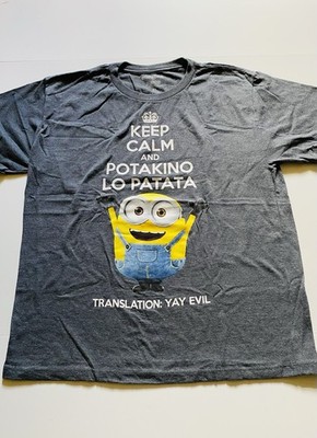 Despicable Me Minions Keep Calm And Potakino Lo Patata Tee T-shirt, See Descrpt