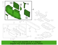 Genuine OEM 18-20 F-150 Ford Upper Radiator Grille Air Shutter Control JL3Z8475D
