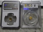 1/200 oz Gold Egyptian Scarab  MS69 1/500oz Gold American Bald Eagle MS70