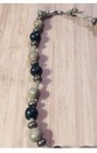 vintage natural stone beaded necklace — photo 2