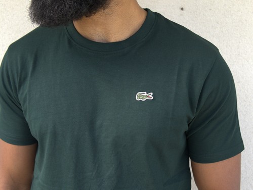 Camiseta ajustada cuello redondo con logotipo de Lacoste, talla - M - Imagen 2 de 4